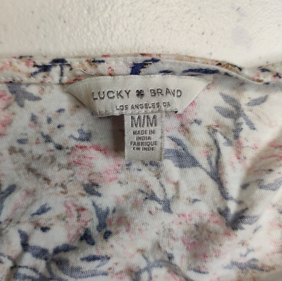 Lucky Brand Floral Long Sleeve Size Medium - Picture 4 of 4